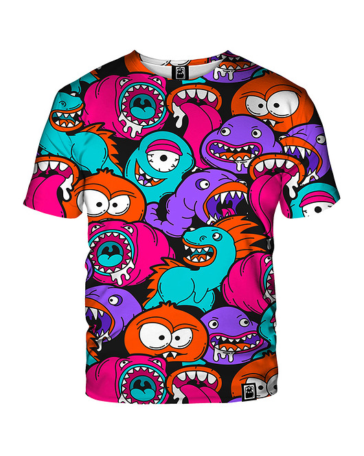 t-shirt damskie Damski T-shirt DR.CROW Colorful Monster