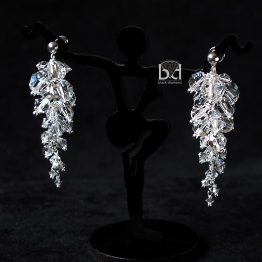 Krystaliczne  Gronka kryształ Swarovski   (5 cm)  Black Diamond