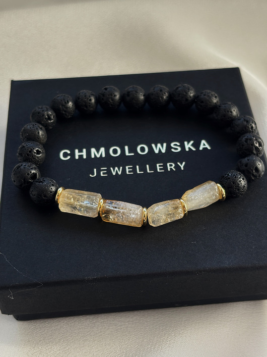 biżuteria męska Bransoletka męska Cytryn