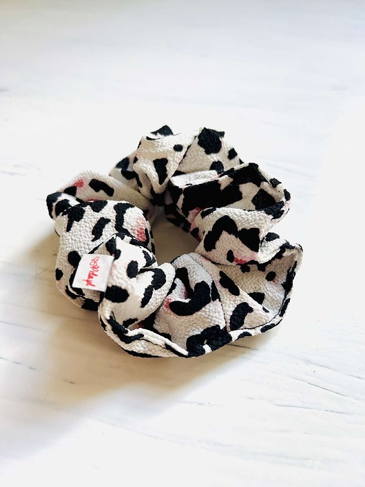 gumki do włosów Scrunchie w panterkę