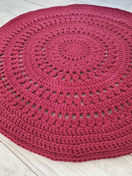 dywany Dywan szydełkowy okrągły ażur, rożne rozmiary i kolory