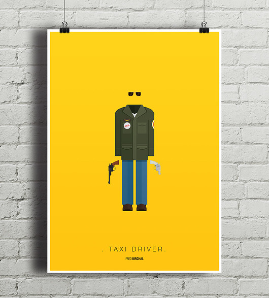Taxi Driver - plakat A4 minimalmill