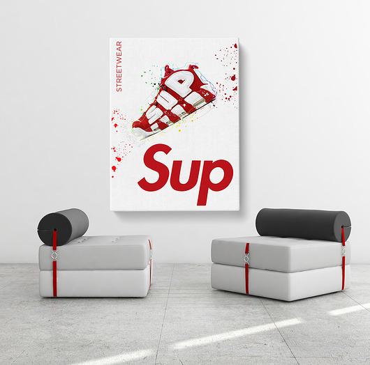 Supreme  grafika, plakat, obraz Pas De LArt