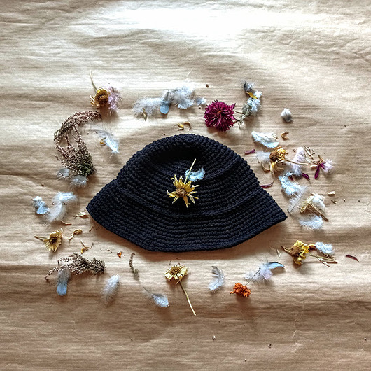 kapelusze damskie Czarny BUCKET HAT