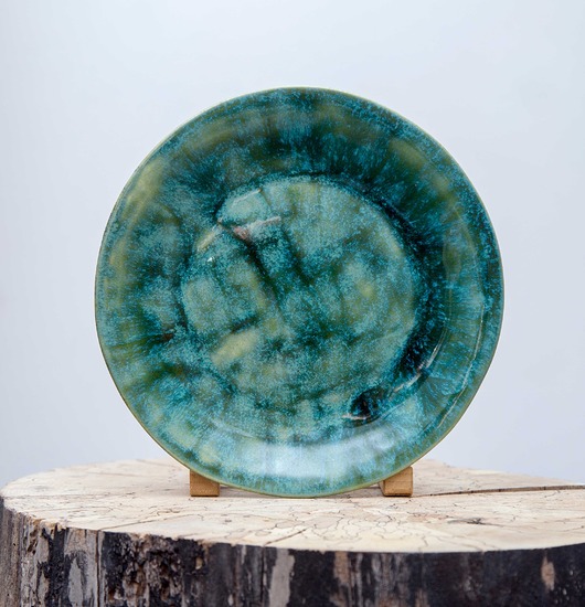 patery i talerze Talerz ceramiczny wielobarwny