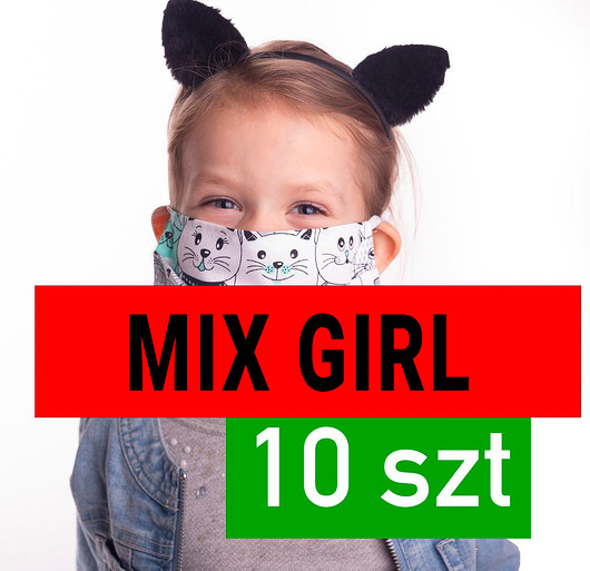 Maseczki z filtrem Zestaw 10 szt dla dzieci TWORKY