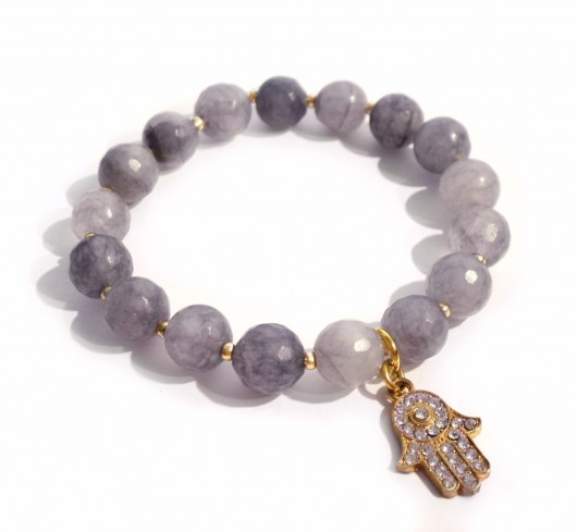 PROMOCJA! Bransoletka 'Grey Hamsa' labonita