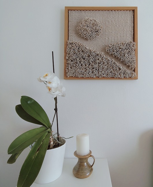 obrazy Tkana dekoracja ścienna, gobelin w ramie