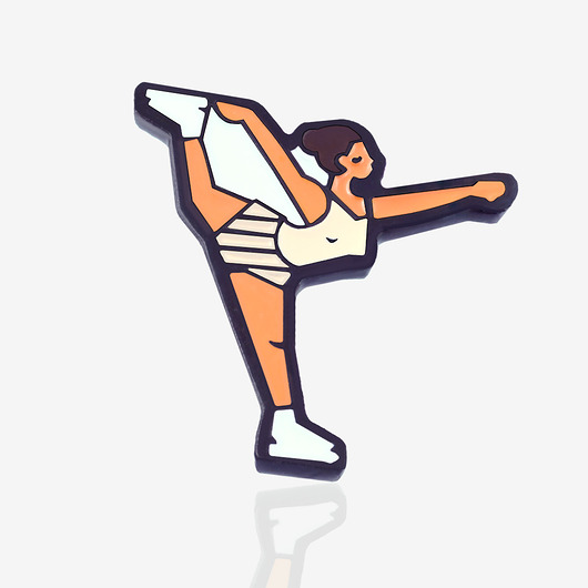 przypinki Pins "Łyżwiarka"