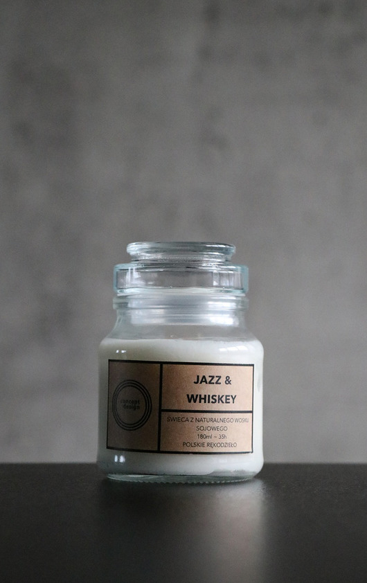 świeczniki i świece Świeca z wosku sojowego Jazz & Whisky