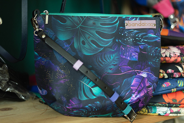 torby na ramię MONSTERA... kolorowa listonoszka GOTOWA DO WYSYŁKI