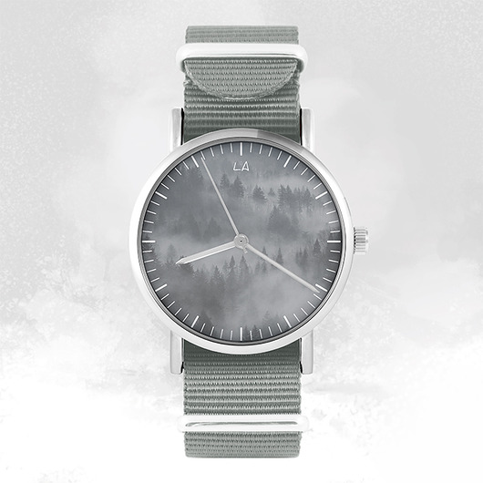 zegarki unisex Zegarek - Wild Life - szary, nylonowy