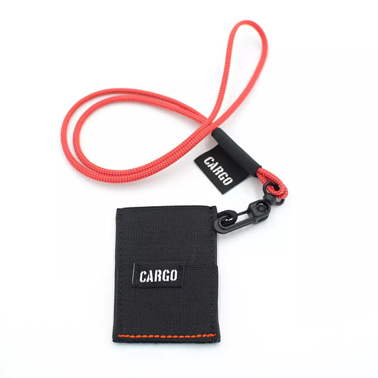 portfele damskie Zestaw Card Holder Black ze smyczą Blood Moon