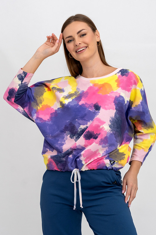 bluza bez kaptura damska Bluza ,,VERONA" pełna barw