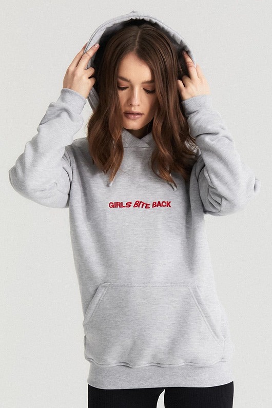 bluza z kapturem damska Bluza Girls Bite Black