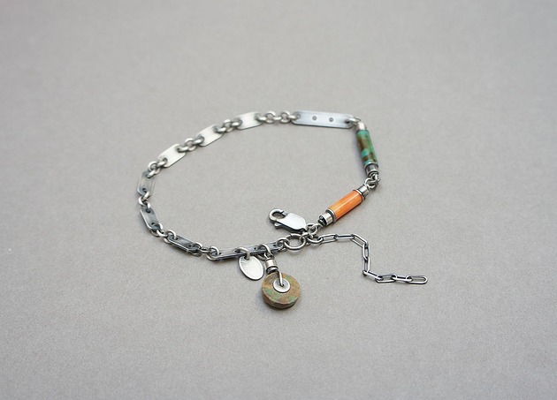 bransoletki wire wrapping Turkusowa batutka - bransoletka