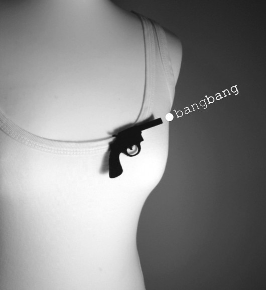 felt gun... felt label