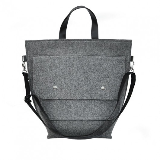 BiGGest BaG Listonoszka - szara  Beltrani