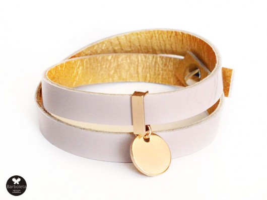 pudrowa + gold barboleta