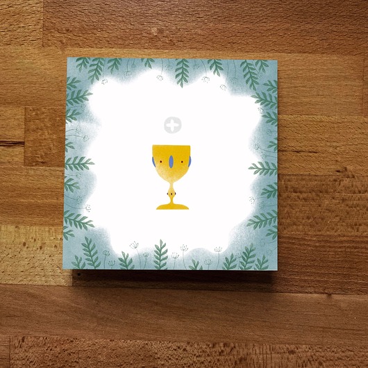 kartki na komunię Kartka Komunijna Kielich
