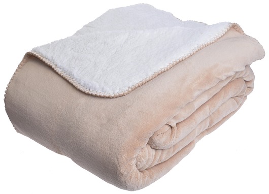 Koc dwustronny White-Beige MIA home