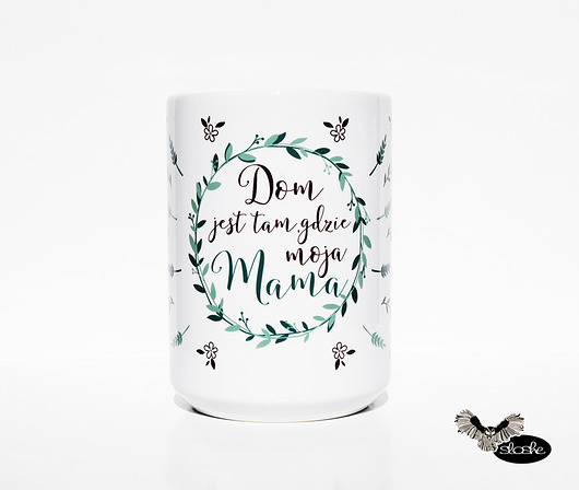 Dom jest tam gdzie moja mama, kubek ceramiczny  Sowia Aleja