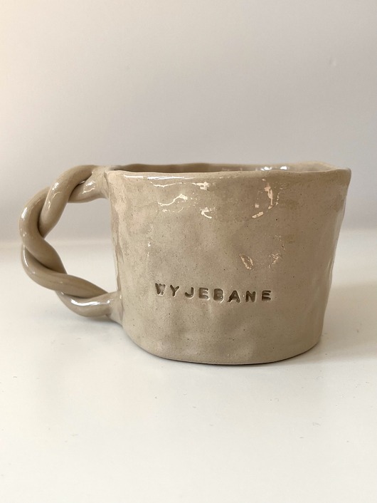 kubki Kubek z brzydkim napisem WYJEBANE 300 ml