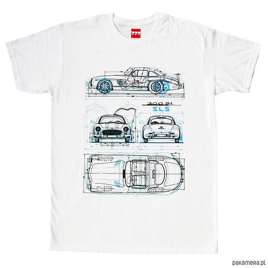 t-shirty męskie koszulka MERCEDES GULLWING tshirt