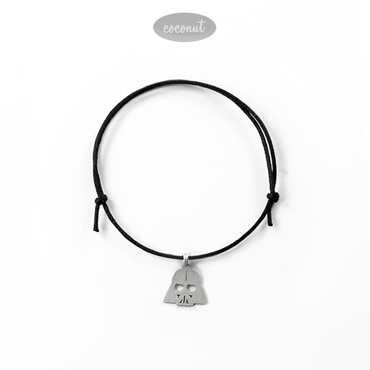 Bransoletka VADER - srebrna zawieszka COCONUT