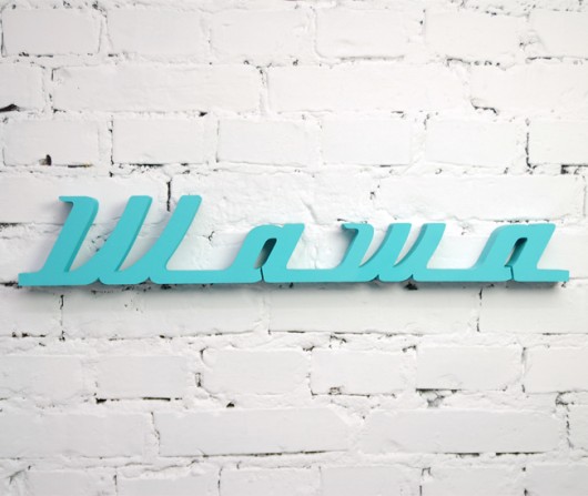 Wawa retro - napis 3D, rozmiar 100x25cm Ledon