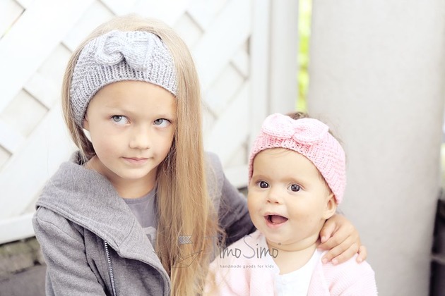 ozdoby do włosów dla dzieci TimoSimo - Opaska  z włóczki (4 kolory)