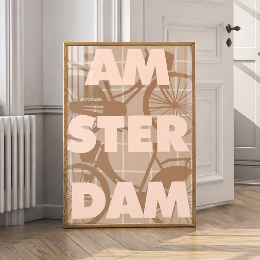 plakaty Plakat  Amsterdam rowery