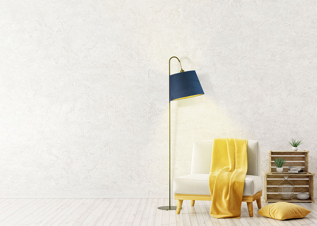 Lampa podłogowa TALLIN VELUR z abażurem LYSNE
