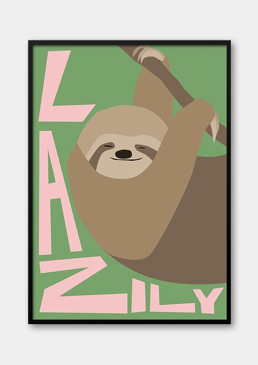 obrazy i plakaty do pokoju dziecięcego Plakat Lazily- Leniwie