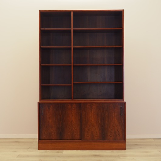regały Biblioteczka palisandrowa, duński design, lata 70, produkcja: Hundevad