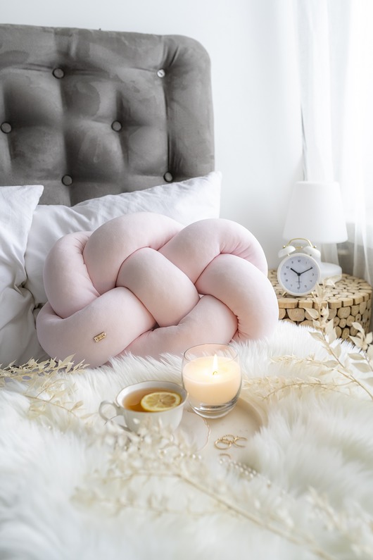 poduszki supły Fat Supeł Pillow blady róż WYPRZEDAŻ