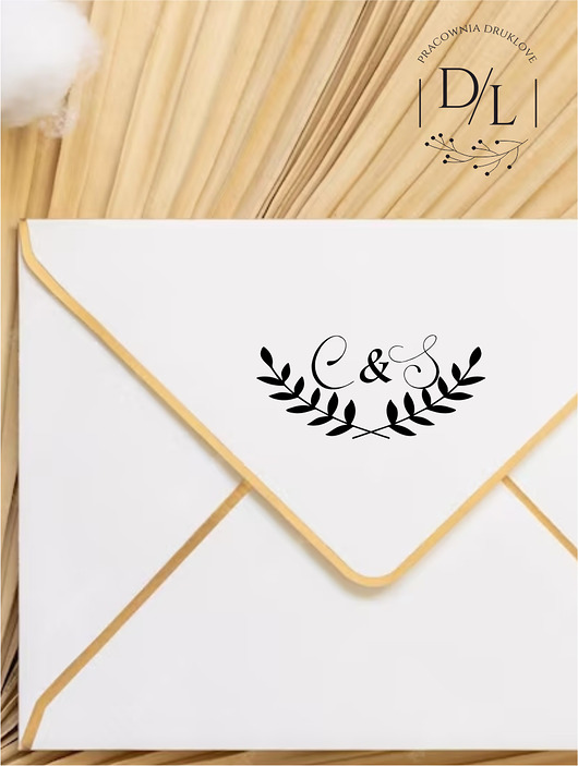 stemple ślubne Stempel ślubny personalizowany Gałązki 7