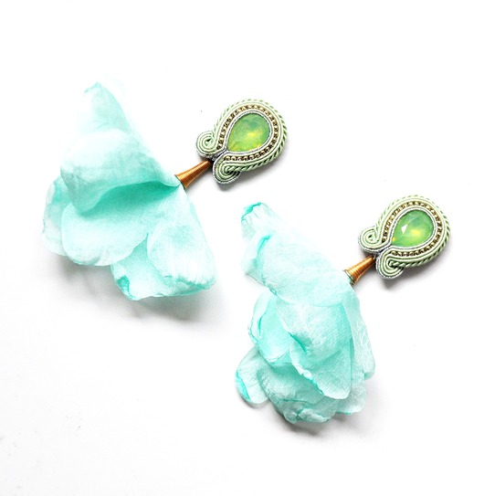 kolczyki soutache Sutaszowe kolczyki MINT_ KOLEKCJA 2022 _ EXPRESS