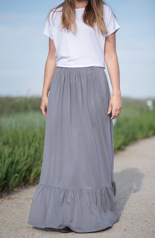 Maxi spódnica boho z kieszeniami Sistu