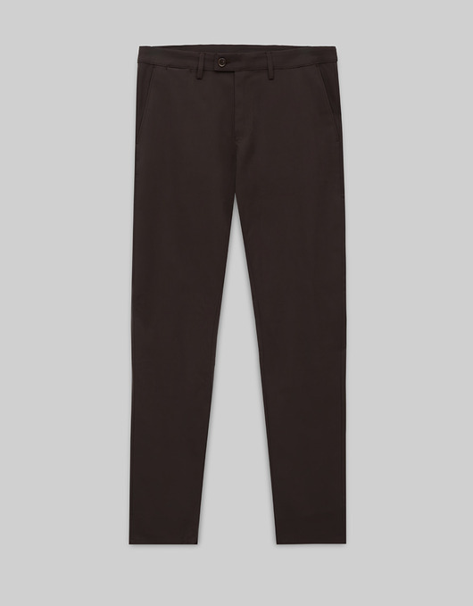 spodnie męskie Spodnie Altedo brązowe slim fit
