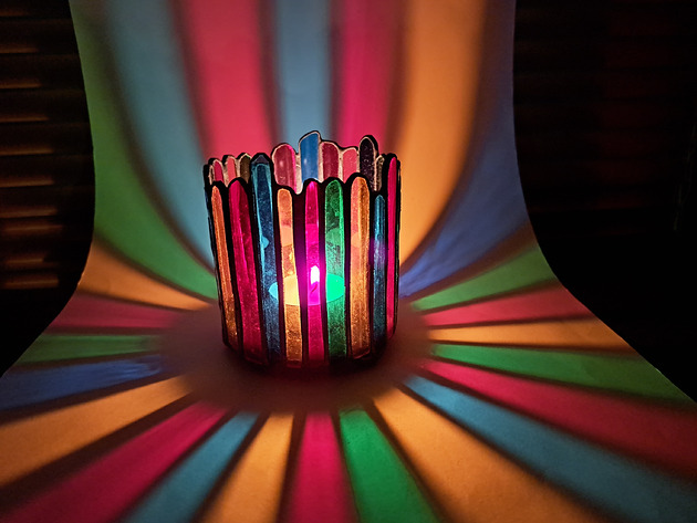 świeczniki i świece Nastrojowy świecznik-lampion ręcznie robiony unikalny prezent