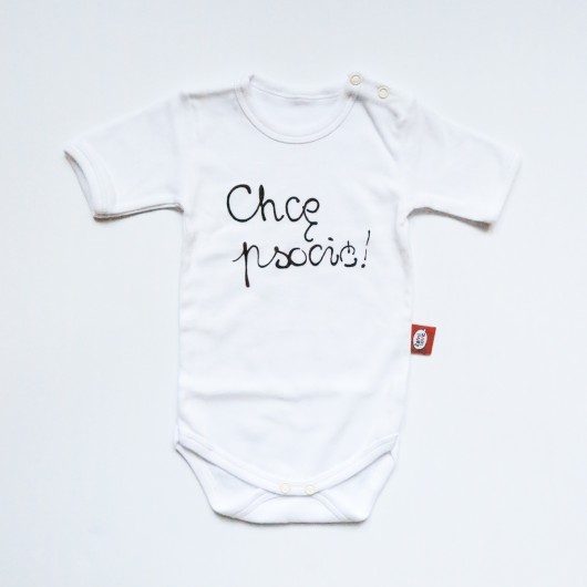 Body dziecięce Chcę psocić! Krótki rękawek familove