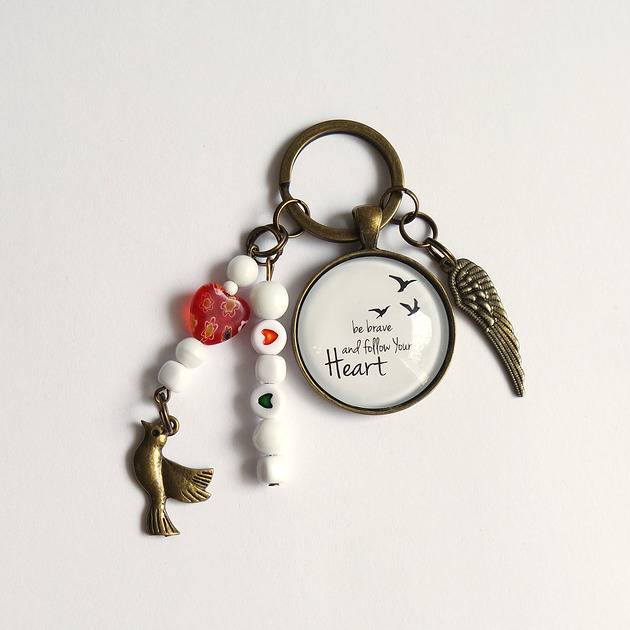 breloki Breloczek - Be brave and follow Your Heart