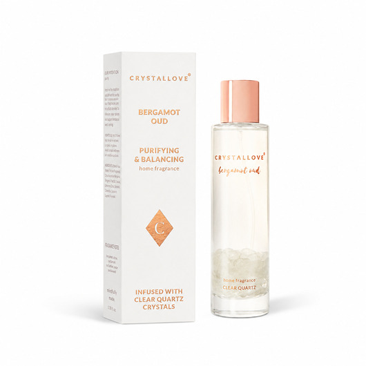 zapachy - inne CRYSTALLOVE Bergamot Oud & Clear Quartz Mgiełka Zapachowa do Wnętrz 100 ml