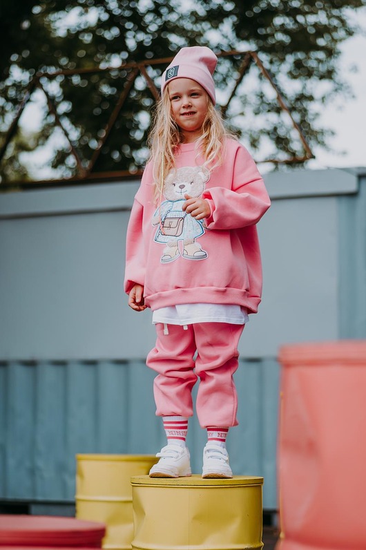 bluzy dla dziewczynki Dres oversize Emily Teddy