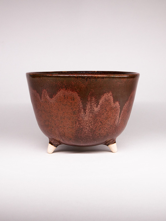 miski i misy Miska ceramiczna brązowa