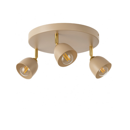 plafony Lampa Sufitowa Regulowana Kaszmir Złoto Żyrandol Nowoczesny Agata Led 3Xe27