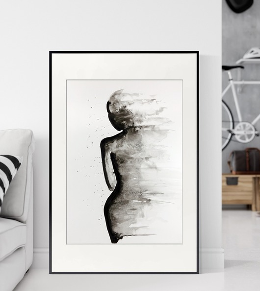 Zestaw 2 obrazów  malowanych ręcznie  ZAM MiniMalArt