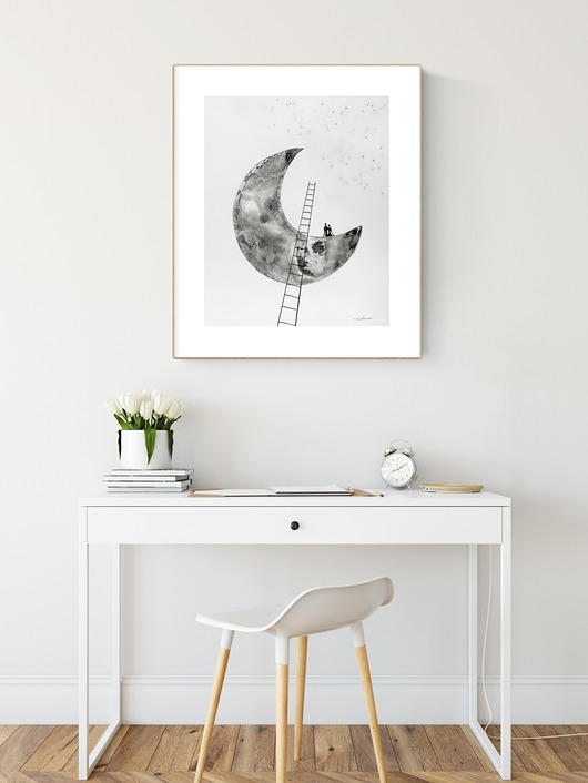 obrazy Grafika 40X50 cm wykonana ręcznie