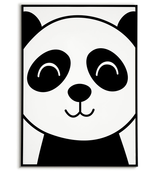 obrazy i plakaty do pokoju dziecięcego Plakat motywacyjny dla dziecka PANDA